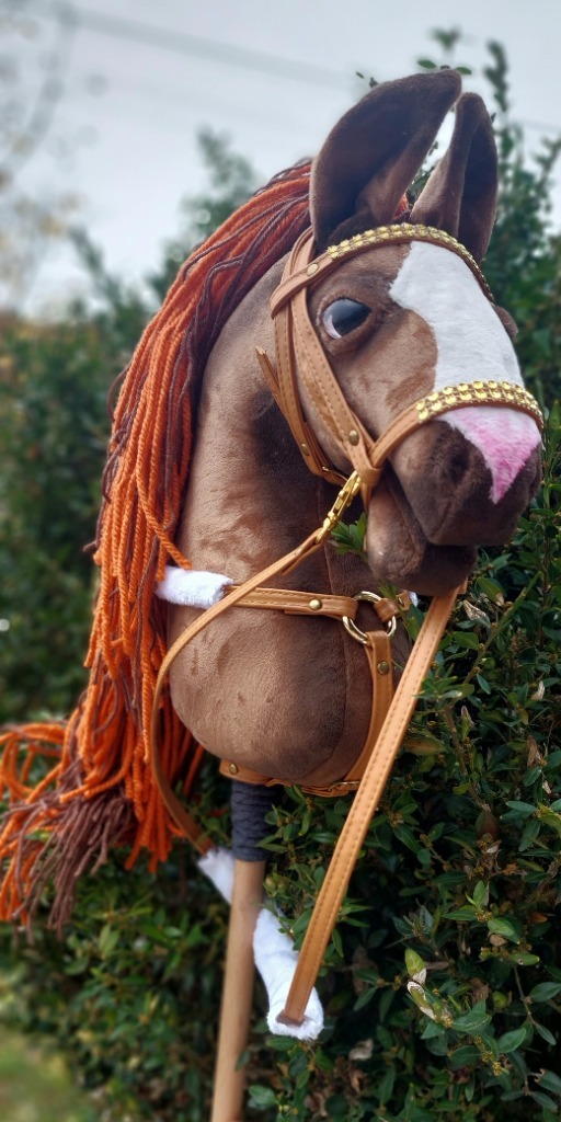 Hobby horserealistyczne oczy ogłowie z ekoskóry Gdańsk Kup teraz