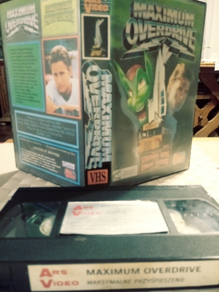 Maximum Overdrive (VHS) Ars Video Unikat! Wrocław Licytacja na