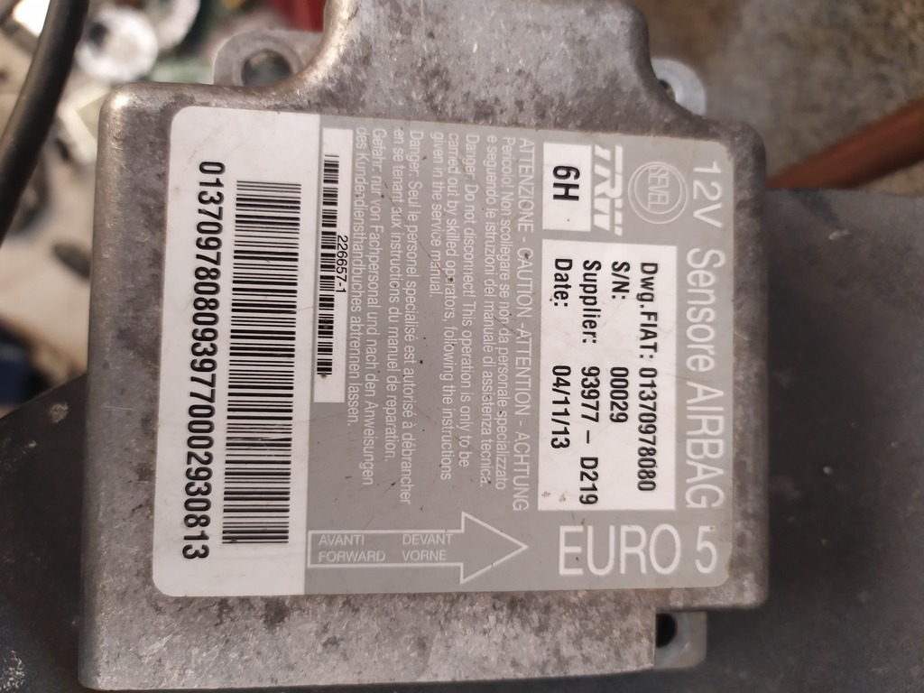 STEROWNIK AIRBAG 01370978080 Łódź Kup teraz na Allegro Lokalnie