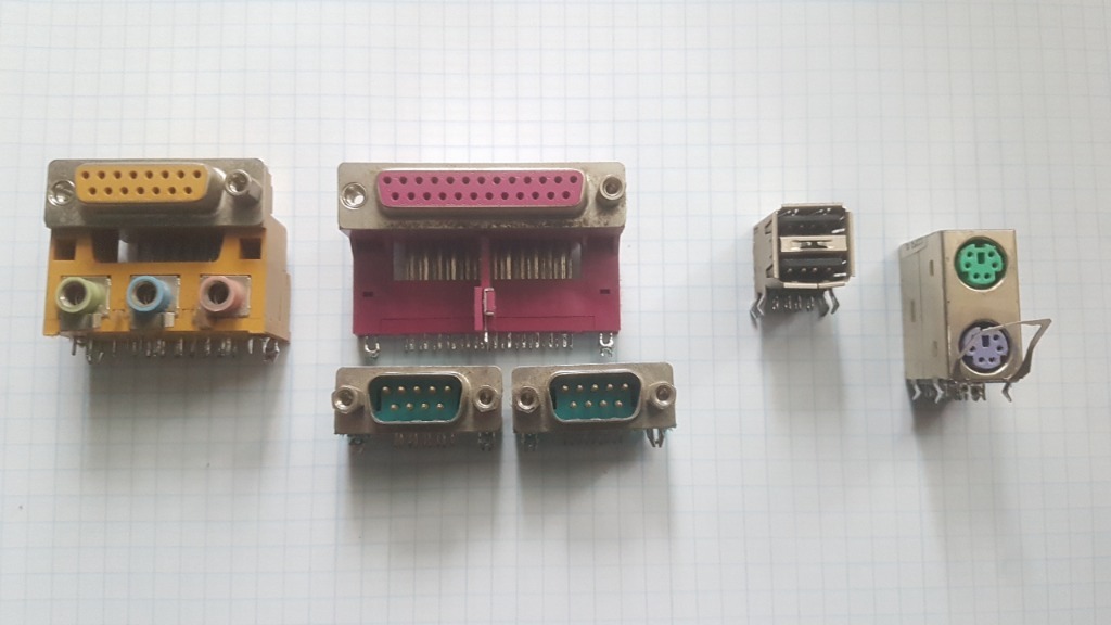 Gniazda GAME PORT/JACK 3.5/LPT/RS232/USB/PS/2 PŁYT Gołcza Kup teraz