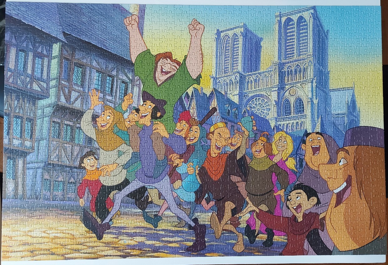 Puzzle jumbo 1500 dzwonnik z Notre Dame hunchback Krasne Licytacja Puzzle jumbo 1500 dzwonnik z Notre Dame hunchback Krasne Licytacja