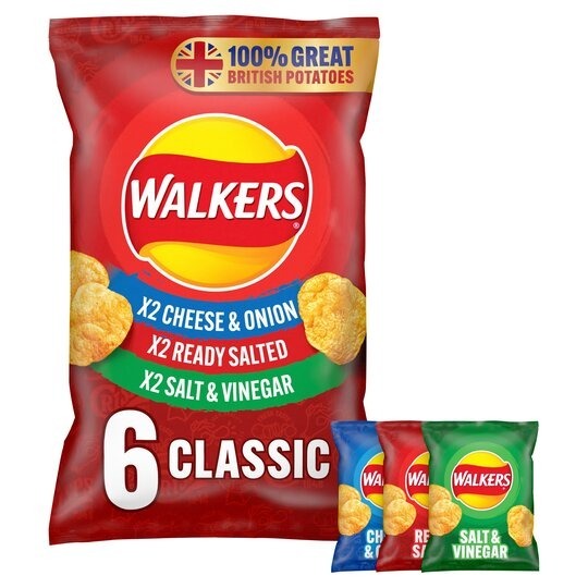 Chipsy Walkers Mix Różne Variety 6 x 25 g UK Suwałki Kup teraz na