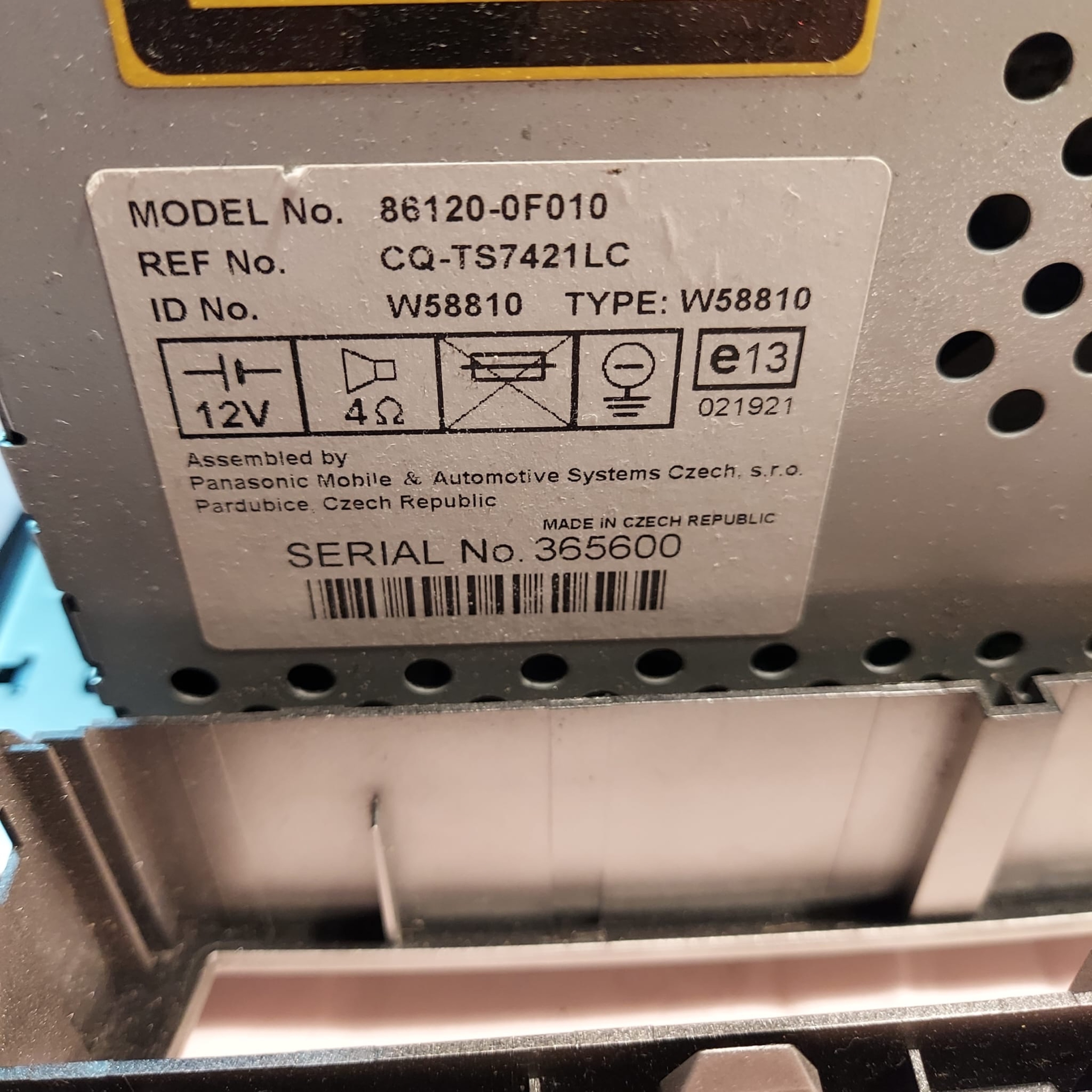 Распиновка toyota w58810