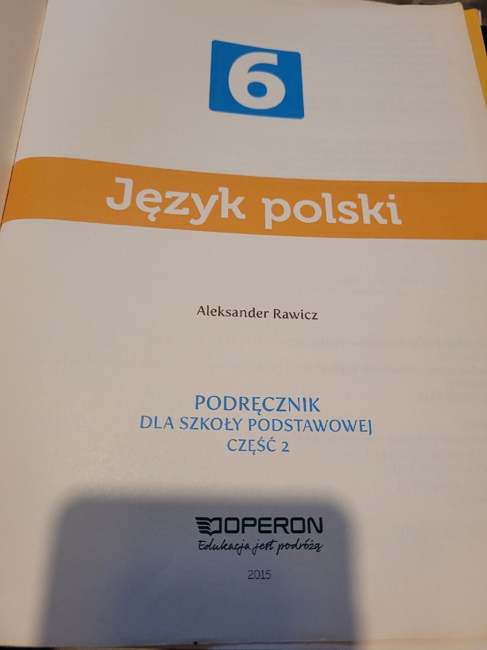 Ciekawi świata 6 Język Polski Podręcznik Część 2