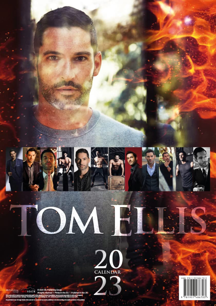 Tom Ellis 2023 Calendar lucyfer 30x40 kalendarz Ostrów Wielkopolski