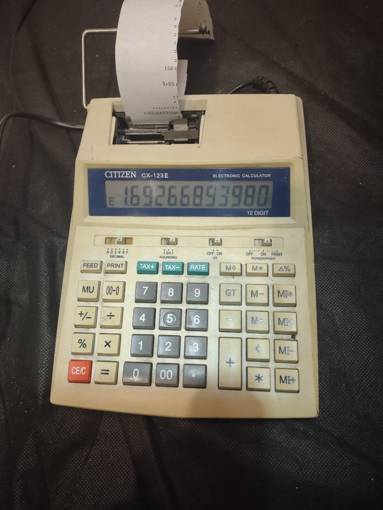 Nastro Inchiostrato Nero-Rosso Per Citizen CX/123/126/146 - Rullo Ricambio - Foto 6