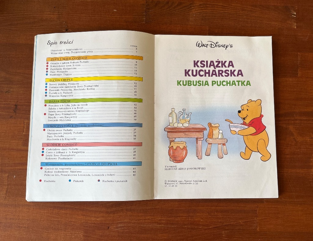 Test Na Patologie Z Kubusia Puchatka Książka kucharska Kubusia Puchatka Walt Disney | Łódź | Kup teraz na