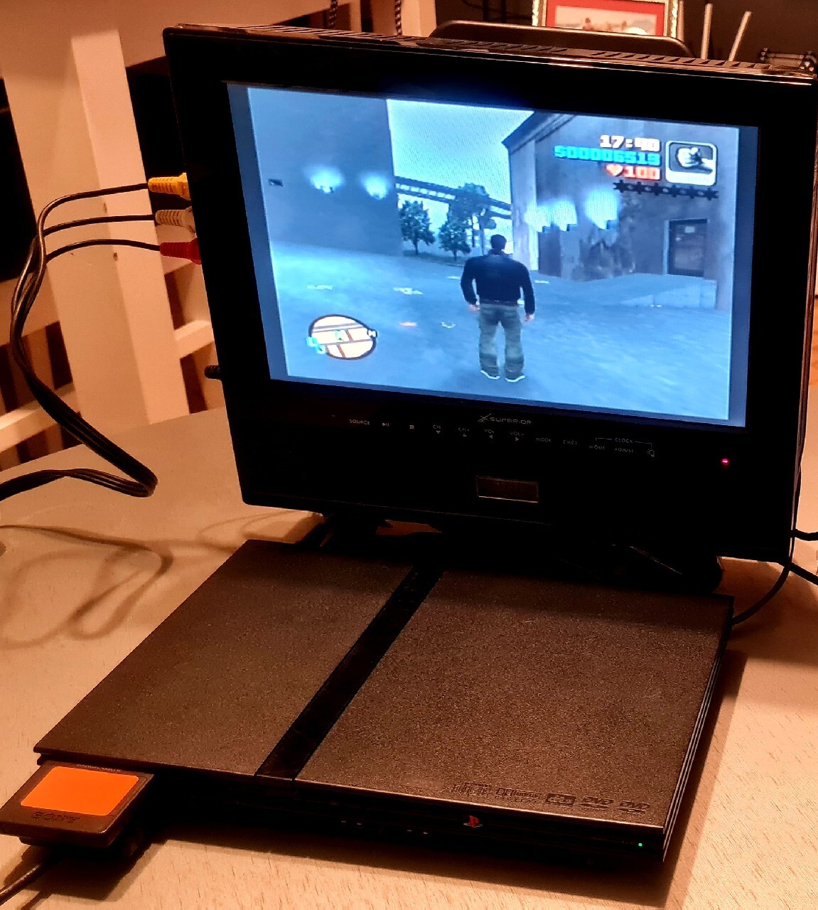 playstation 2 с монитором