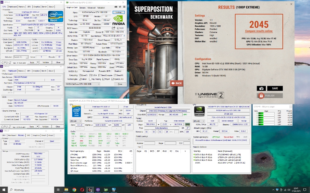 Komputer do gier esport Intel 6 rdzeni 16GB RAM Quad GTX