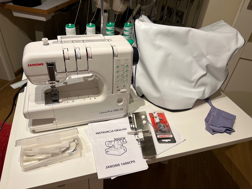 Cover renderka JANOME CoverPro 1000CPX plus stopki Łódź Kup teraz