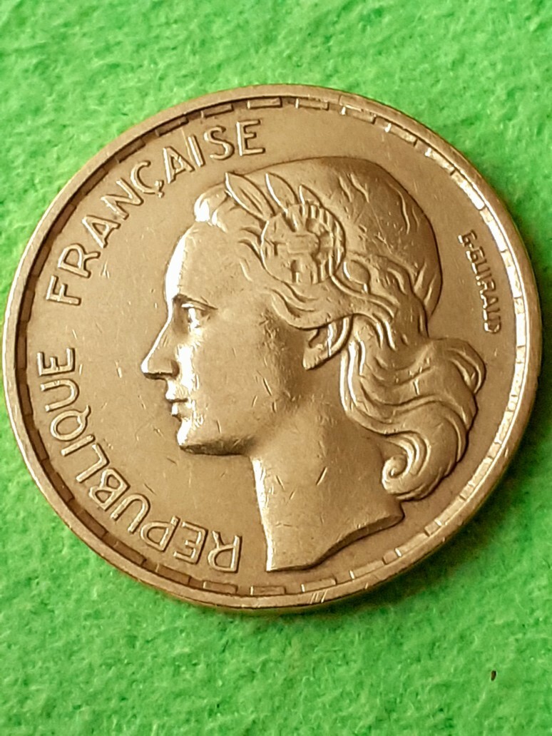 20 FRANCS 1952 FRANCJA Koło Licytacja na Allegro Lokalnie