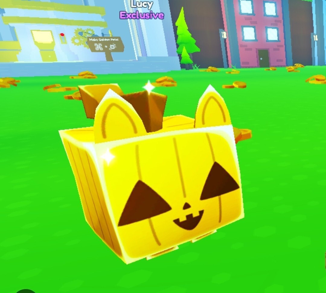 Golden huge pumpkin cat pet simulator x Rybnik Kup teraz na