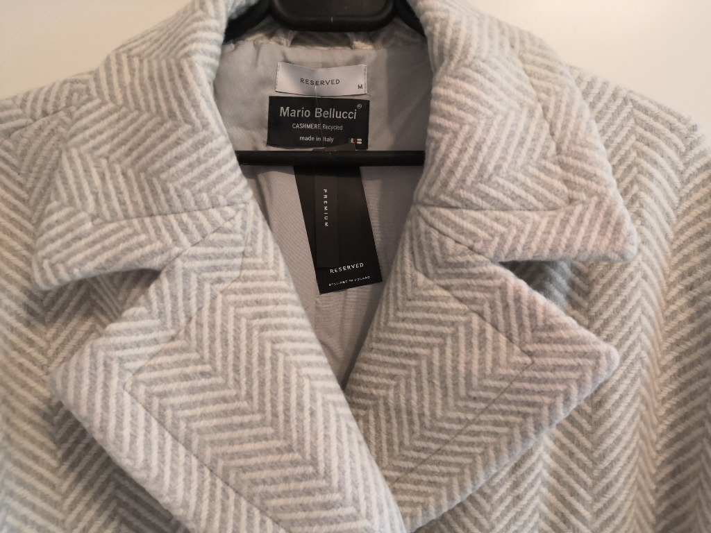 płaszcz Reserved Mario Bellucci nowy wełna r.M | Warszawa | Licytacja ...