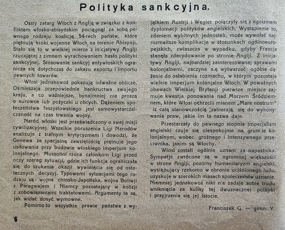 Zdjęcie oferty: SZKOLNE CZASY /BŁĘKITNA ÓSEMKA/ -1935_Nr 8- KRAKÓW