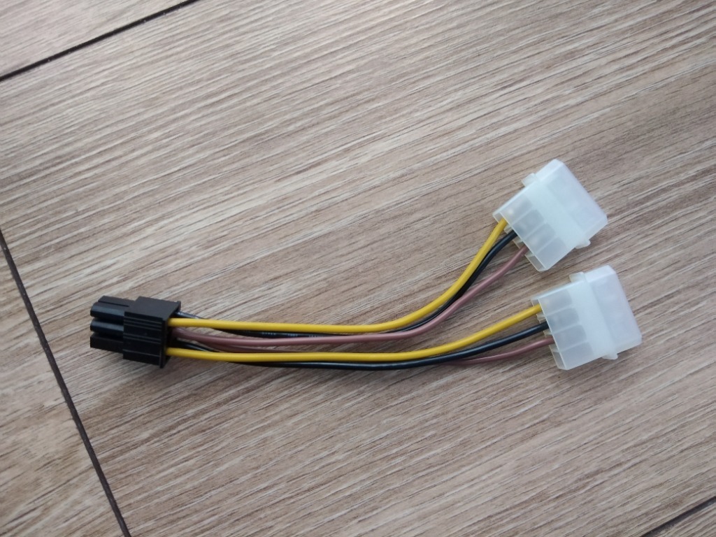 Adapter Przejściówka 2 x Molex na PCI-Express 6PIN | Toruń | Kup teraz