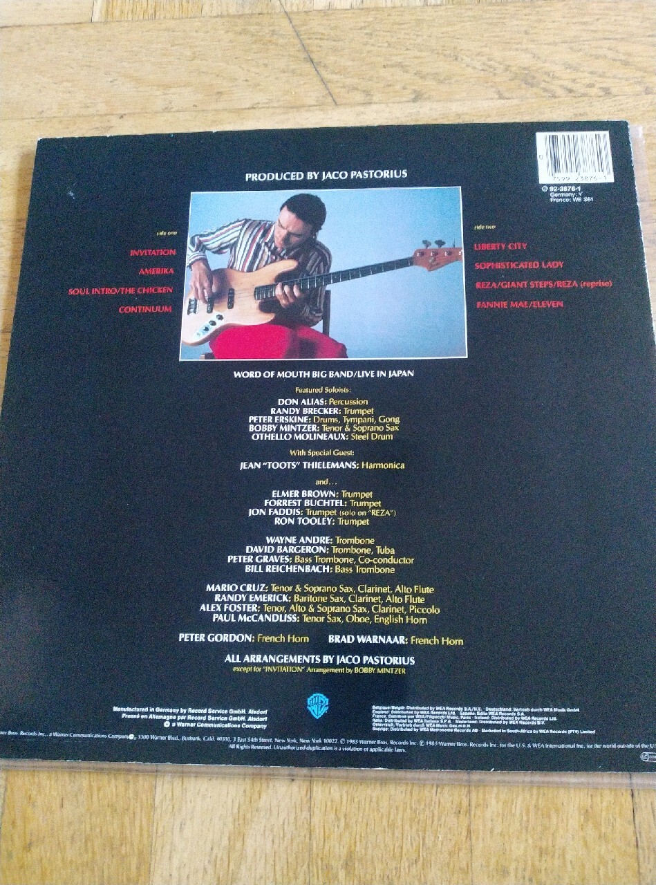 Jaco Pastorius Invitation (1983 press, EX+) Warszawa Licytacja na