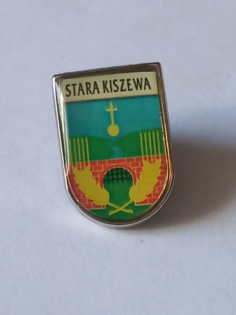 Herb gminy Stara Kiszewa przypinka pin Siedlce Kup teraz na Allegro