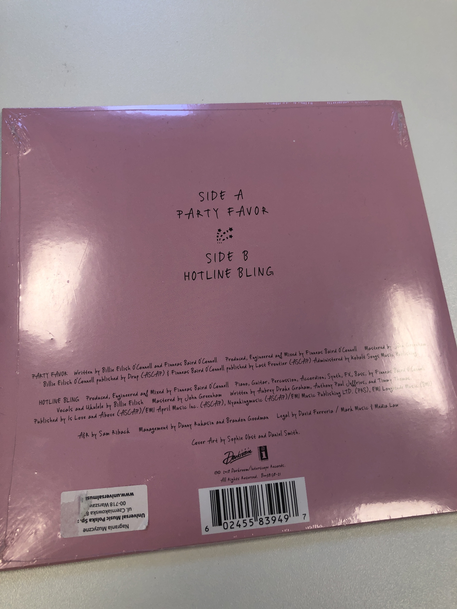 BILLIE EILISH PARTY FAVOR winyl singiel Vinyl Wrocław Kup teraz na