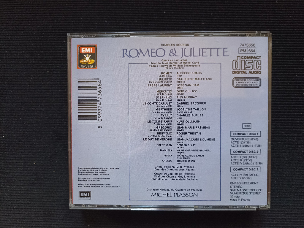 GOUNOD Romeo et Juliette Plasson Kraus EMI UNIKAT Warszawa Kup