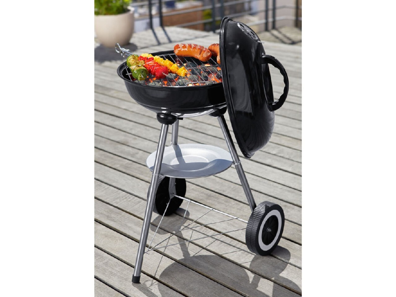 GRILLMEISTER Grill kulisty na kółkach, Ø 34 cm | Cegłów | Kup teraz na  Allegro Lokalnie