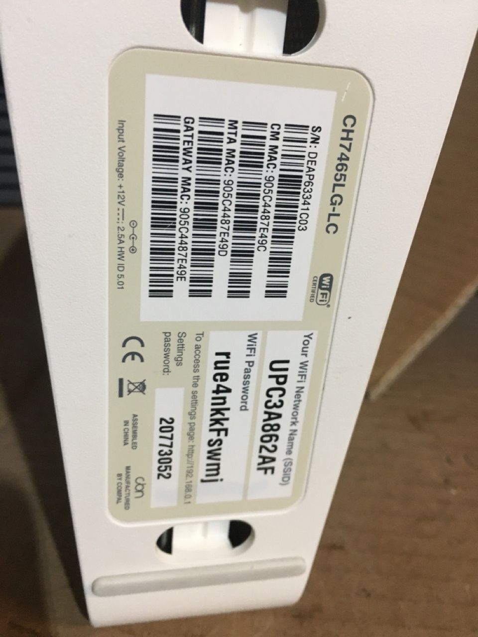 Modem Router Compal CH7465LG LC connect Box Warszawa Kup teraz na