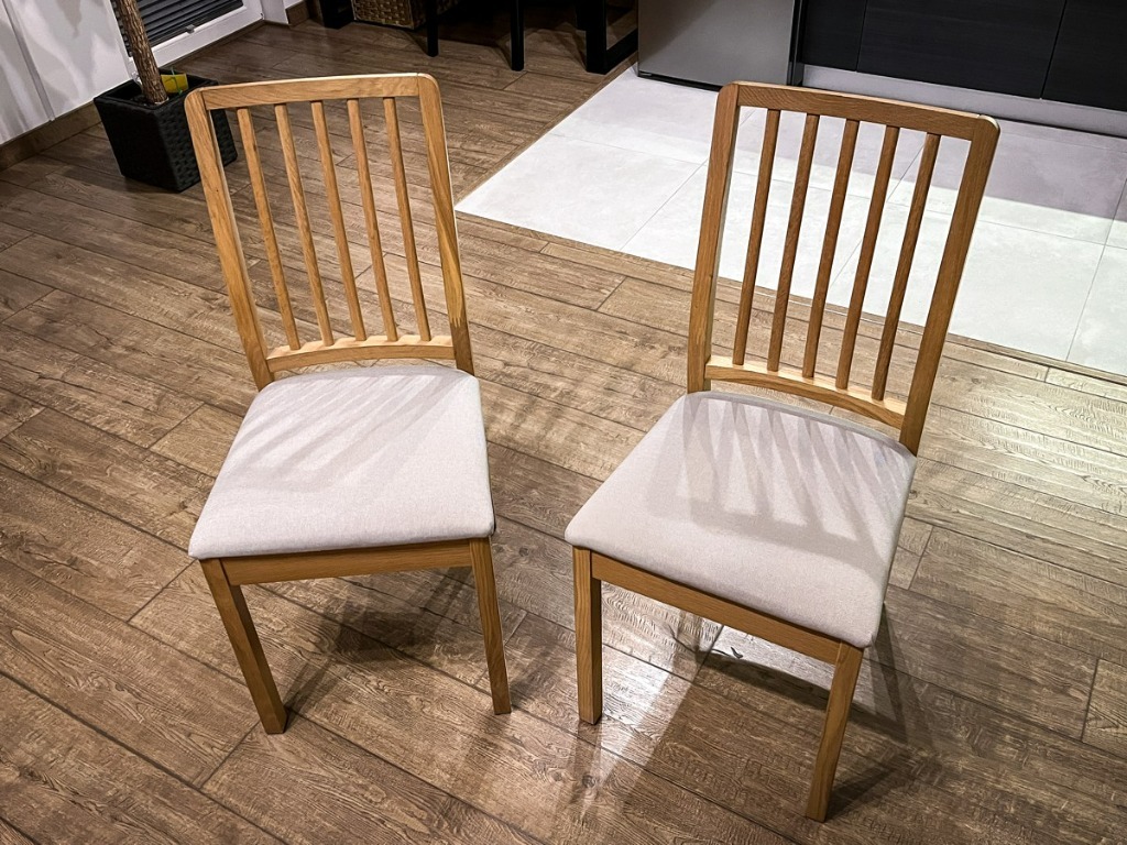 Dwa krzesła EKEDALEN IKEA dąb/Orrsta jasnoszare | Kraków | Ogłoszenie na  Allegro Lokalnie