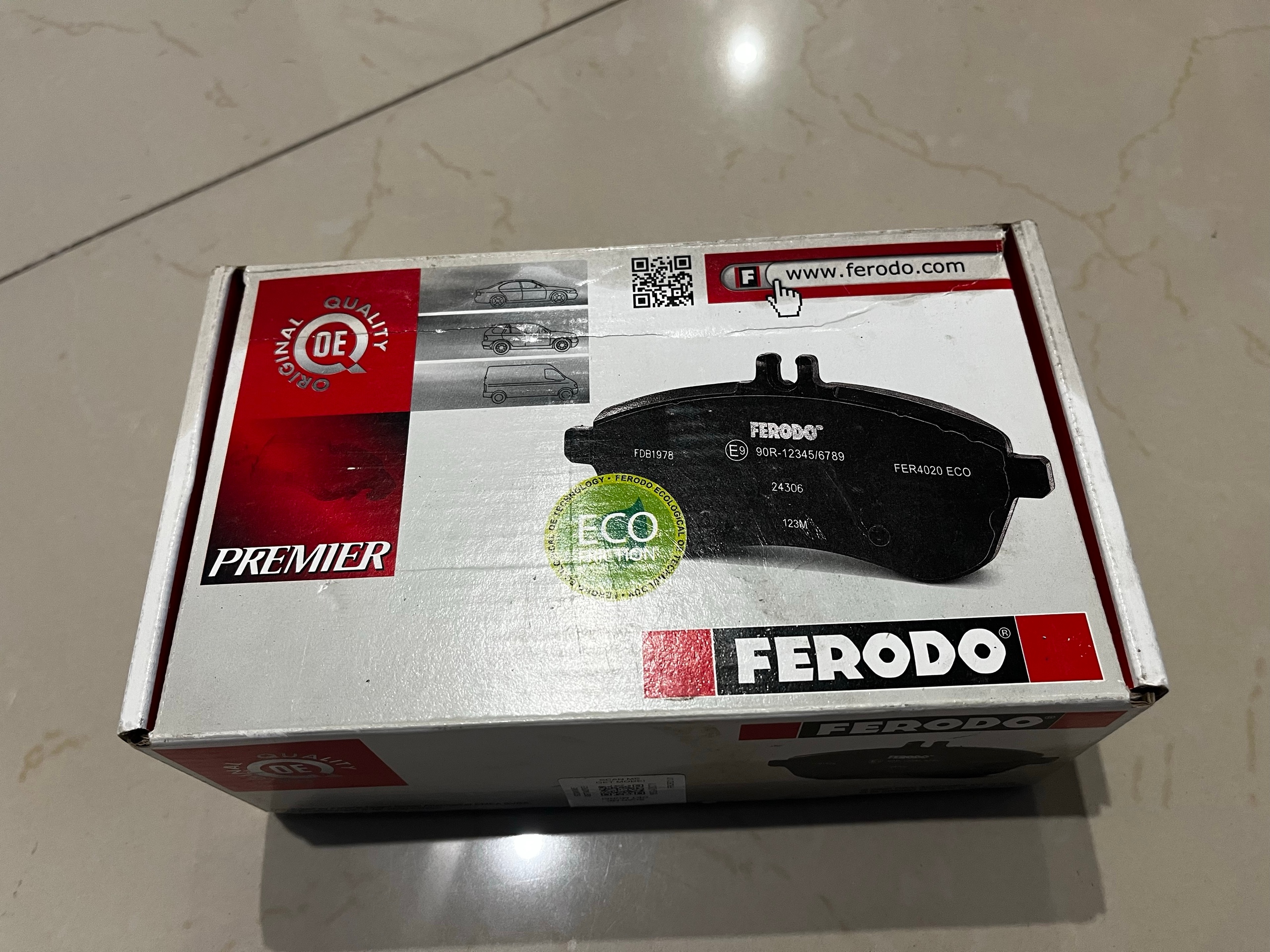 FERODO FDB1594 КОЛОДКИ ГАЛЬМІВНЕ КОМПЛЕКТ 