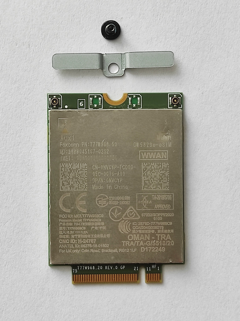 MODEM DW5829eeSIM X20 LTE 450Mbps Dell 7320 7530 Poznań Kup teraz