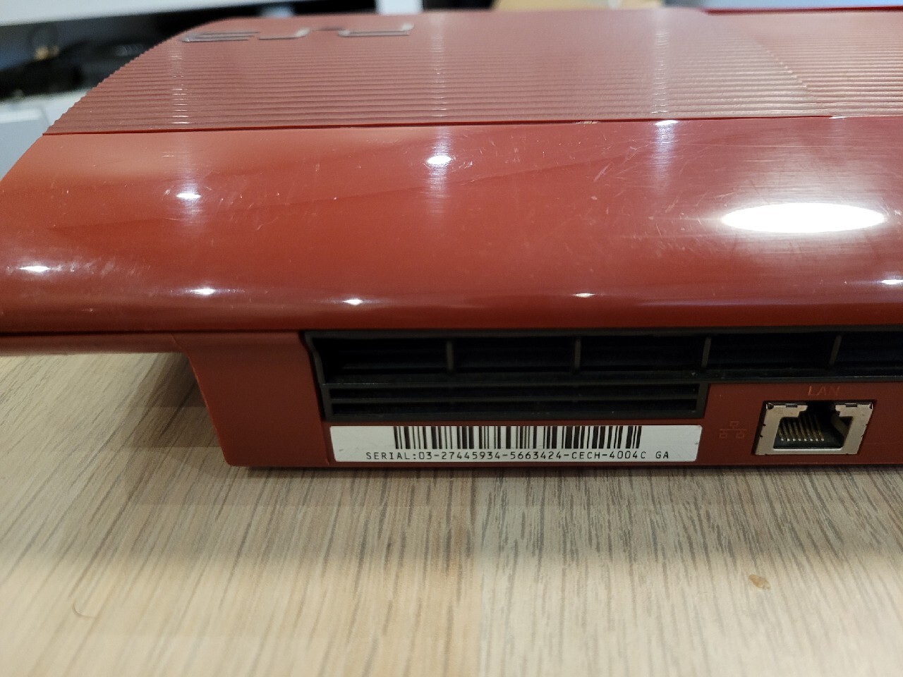 red sony playstation 3