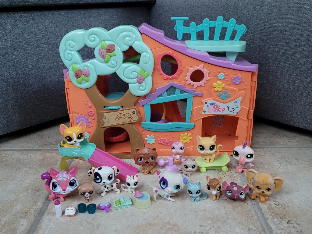 Littlest Pet Shop zestaw 15 LPS + dodatki domek Środa Wielkopolska