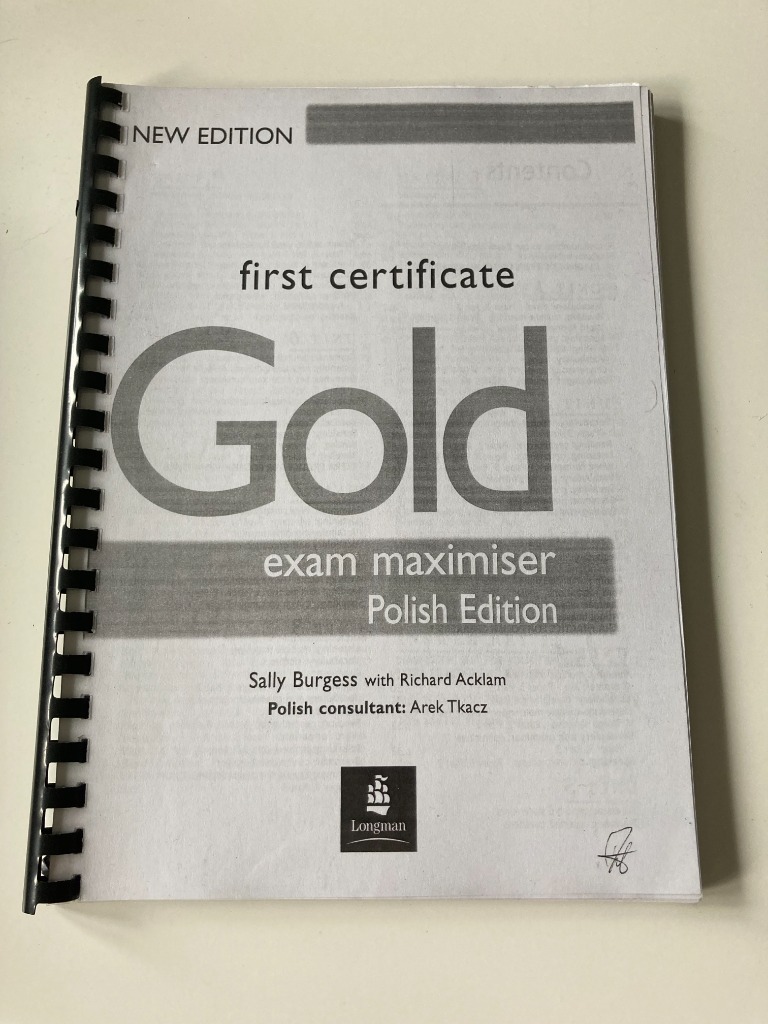 New First Certificate Gold Exam Maximiser