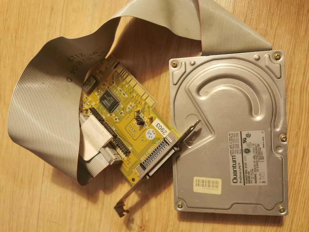 Dysk SCSI Quantum ProDrive LPS 540MB Przyborów Licytacja na Allegro