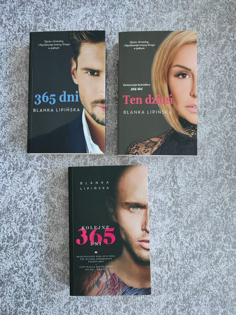 Książki 3 szt: 365 dni, Ten dzień, Kolejne 365 dni | Boruja Kościelna ...