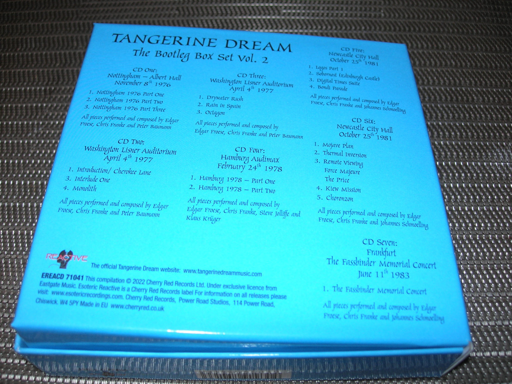 TANGERINE DREAMTHE BOOTLEG BOX SET VOL. 2 (7CD) OLSZTYN Kup teraz