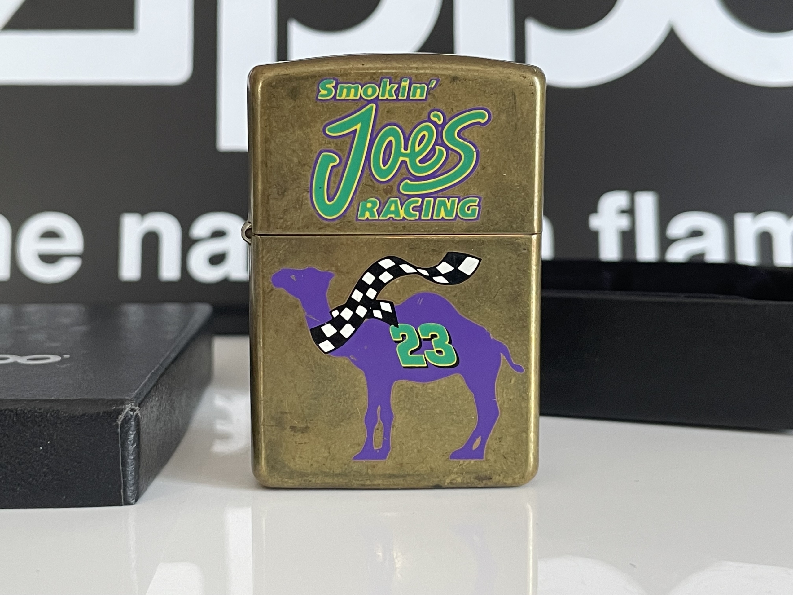 Zippo 1996 Camel Smokin’ Joe’s Racing Brass Skórzewo Kup teraz na