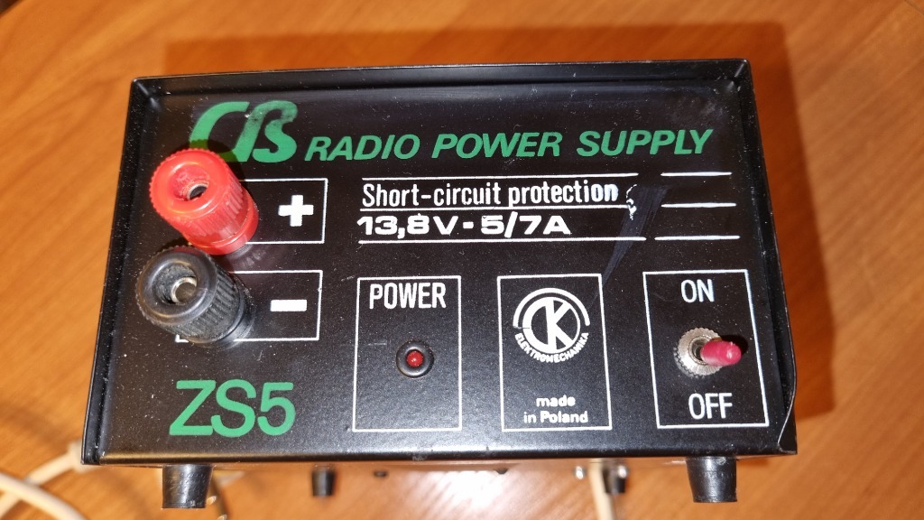 CB radio power supply ZS5 zasilacz 13,8V 5/7A Łódź Licytacja na Allegro Lokalnie