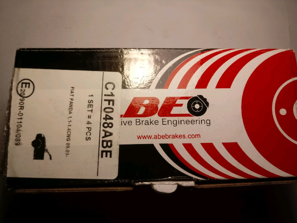 КОЛОДКИ ГАЛЬМІВНЕ PANDA 2 C1F048ABE 