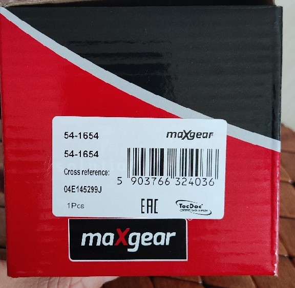 НАТЯГУВАЧ PASKA, РОЛИК MAXGEAR 54-1654, VW UP, SEAT MII, SKODA CITYGO 