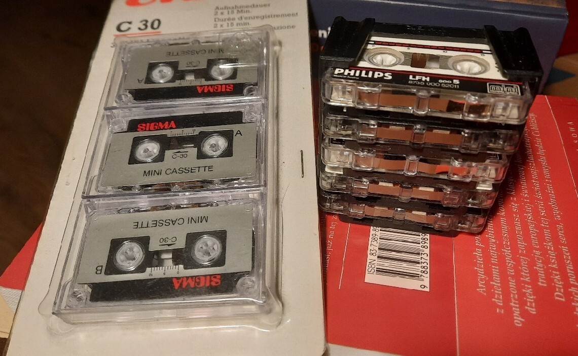Minikasety mini kasety C15 C30 cena za komplet Pewel Mała Kup teraz