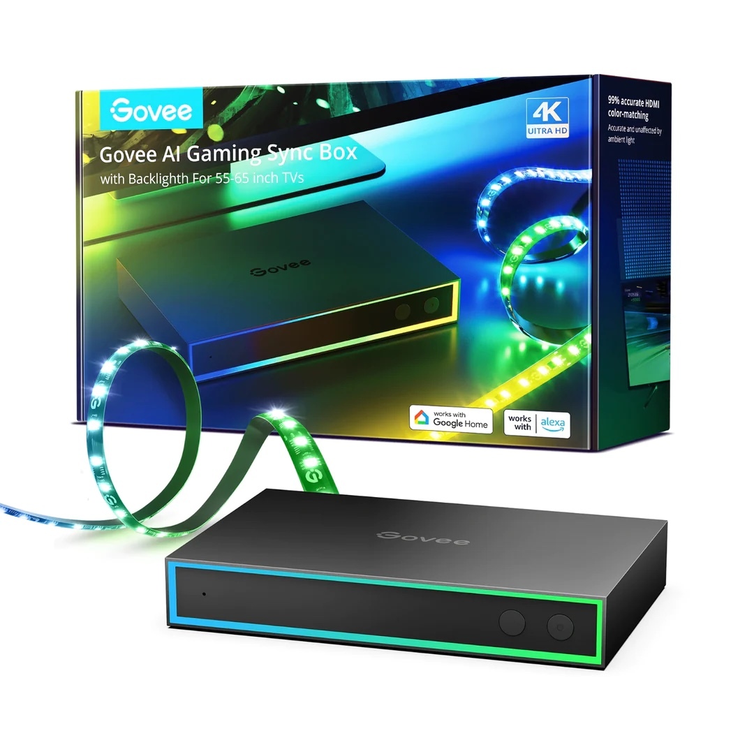 Fancy LEDs Fancy Sync Box Ambient TV Backlighting Syncing Box HDMI 2.0 All  TV Sizes (56 to 65)