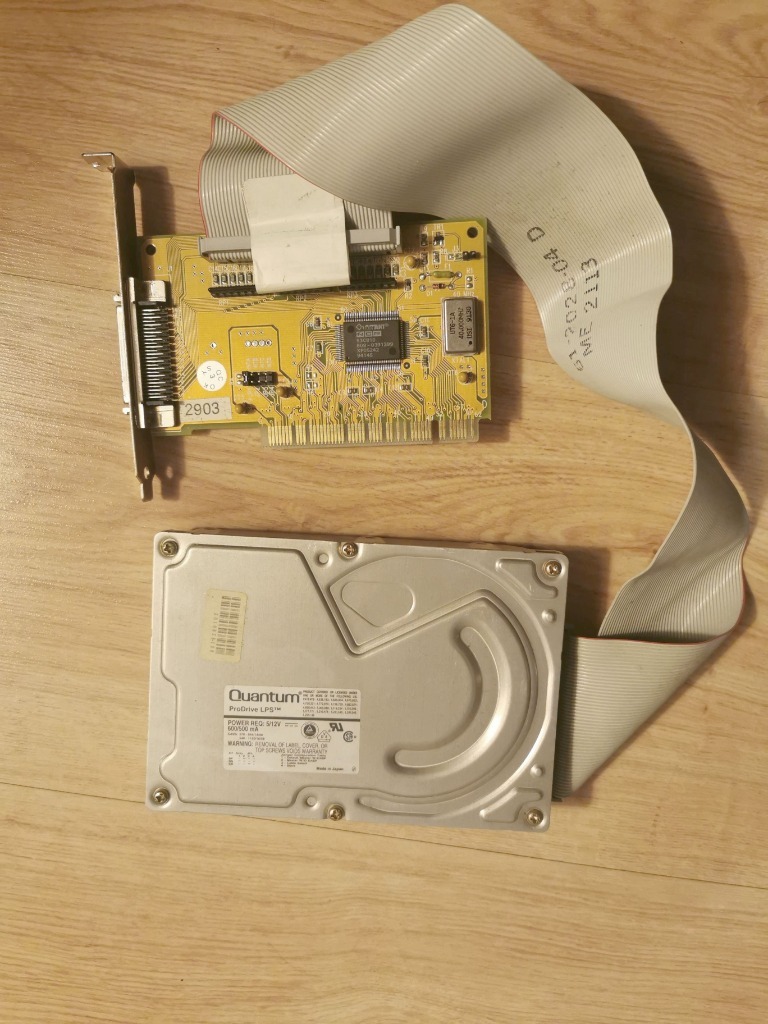 Dysk SCSI Quantum ProDrive LPS 540MB Przyborów Licytacja na Allegro