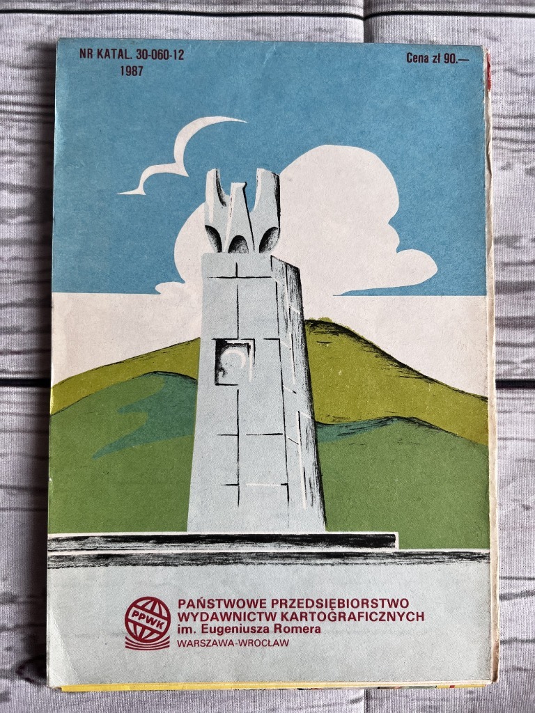 Mapa Turystyczna BIESZCZADY PPWK 1987 Warszawa Kup Teraz Na Allegro 