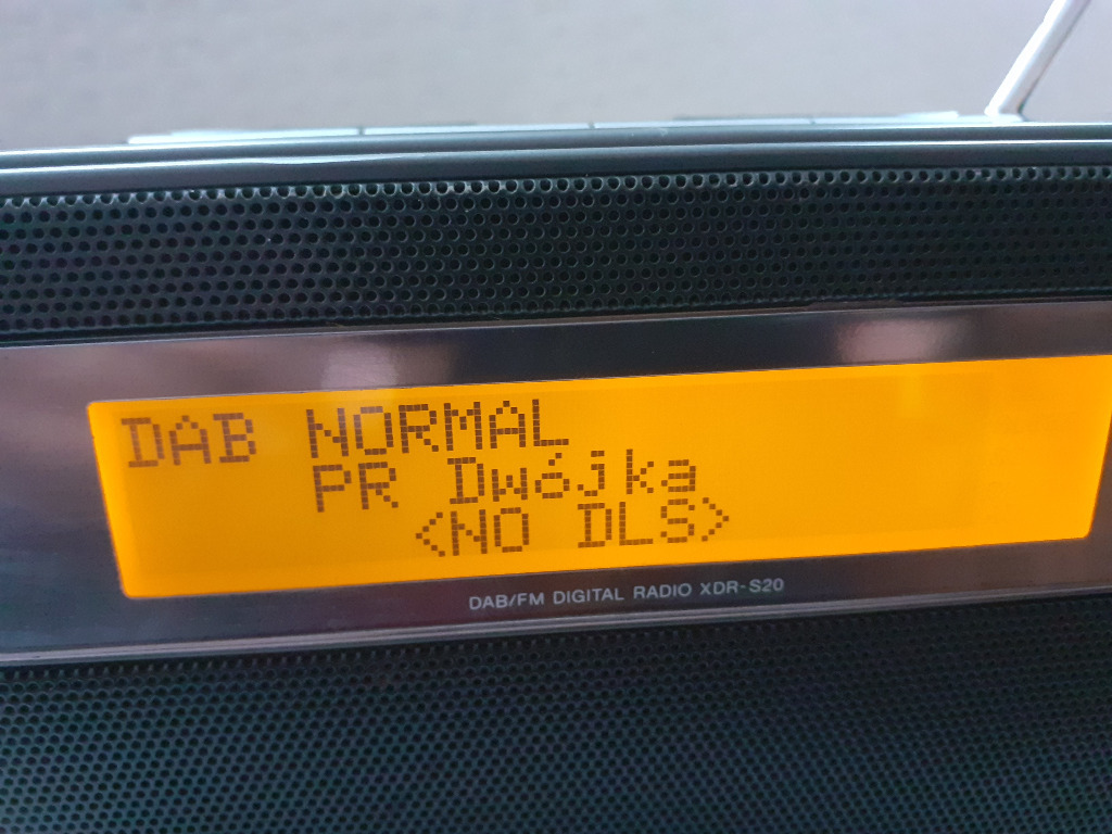 Radio SONY xdrs20 DAB na dzialke garazu lasu Bydgoszcz Licytacja