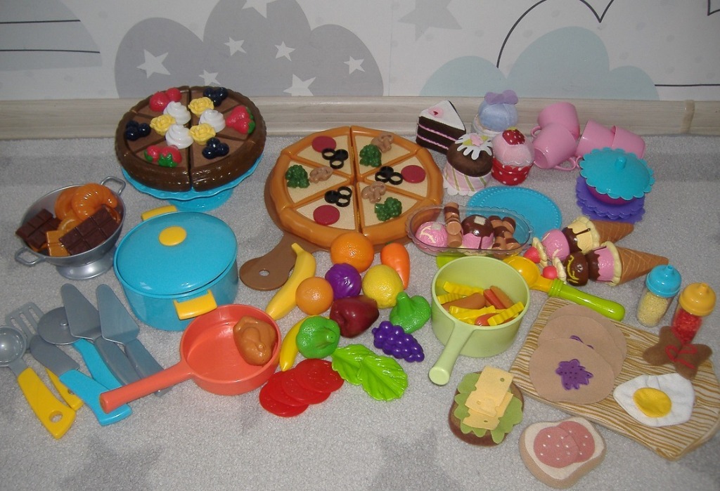 ZESTAW ZABAWEK JEDZENIE PIZZA CIASTO OWOCE IDEALNE Toruń Kup teraz