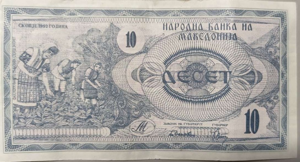 Banknot 10 denarów Macedonia | Starogard Gdański | Licytacja na Allegro ...