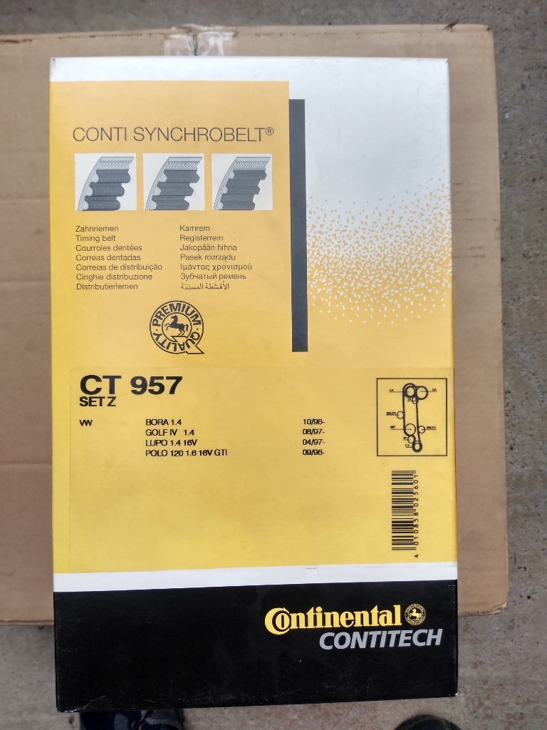 PASEK ROZRZĄDU CONTINENTAL CT 957 GOLF,POLO,FABIA | Legionowo | Kup ...