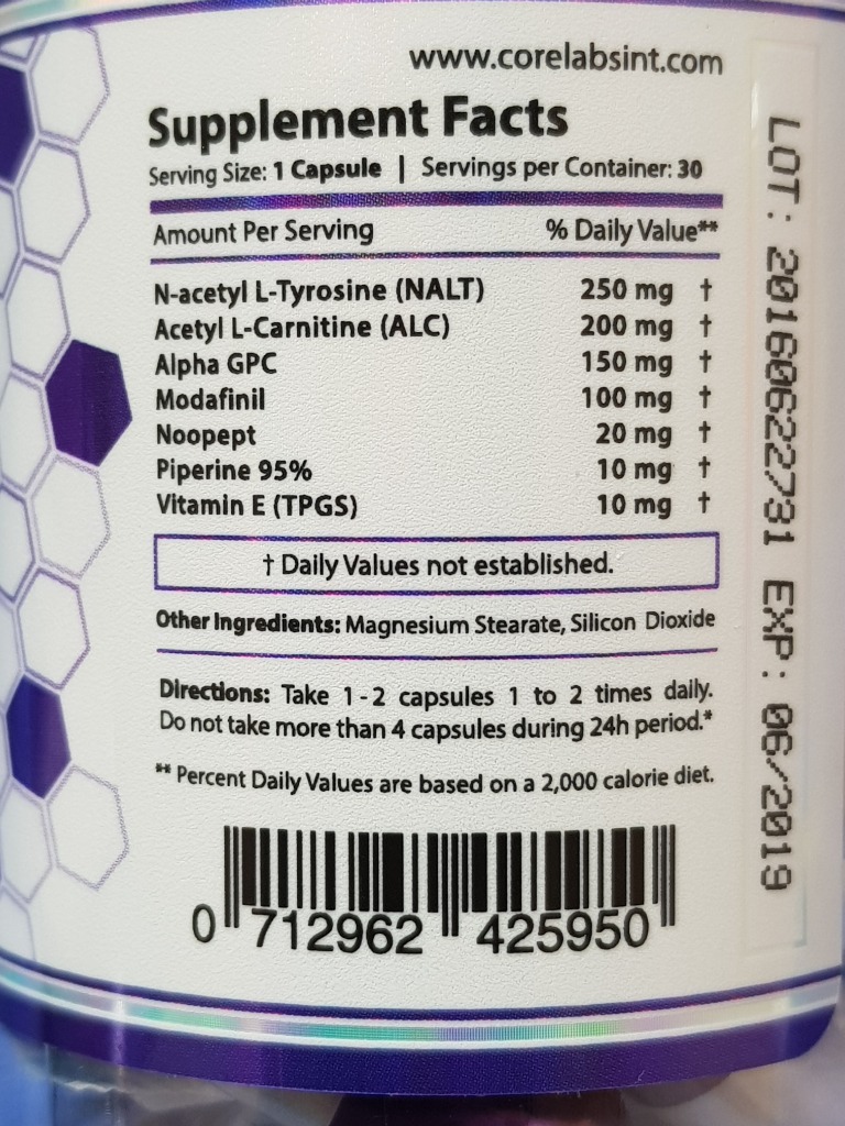 NZT Limitless 30 caps Core Labs Bartoszyce Kup teraz na Allegro