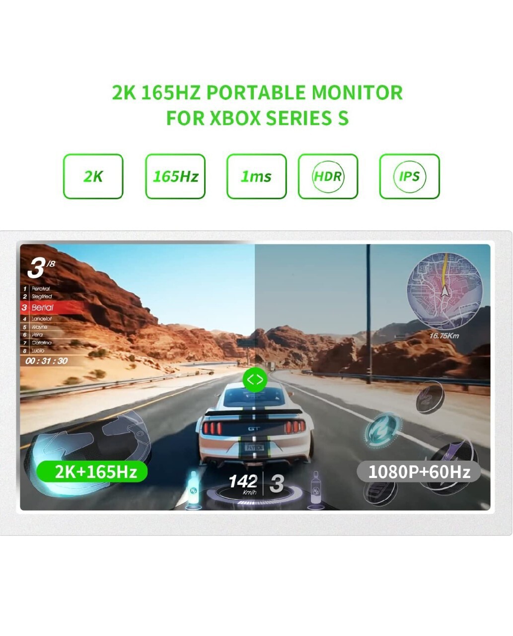 15,6calowy monitor do Xboxa series S QHD 2K,165Hz Tarnowskie Góry
