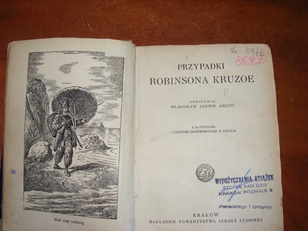 Test Z Lektury Przypadki Robinsona Kruzoe DEFOE ANCZYC - PRZYPADKI ROBINSONA KRUZOE 1939 | Kraków | Kup teraz na
