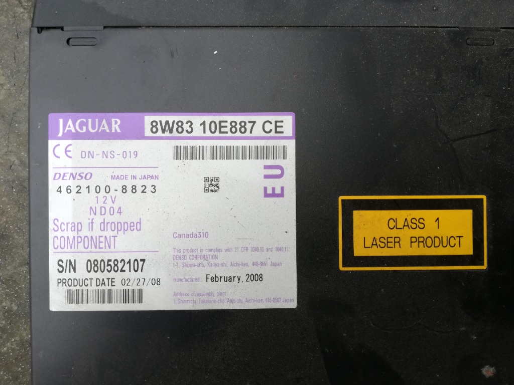 КАРДРІДЕР НАВІГАЦІЇ DVD 8W83 10E887 CE 